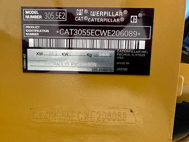 Caterpillar - 2017 - 305.5e2 - midigraafmachine - afbeelding 27 van  42