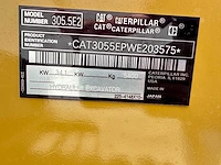 Caterpillar - 2018 - 305.5e2 - midigraafmachine - afbeelding 37 van  42