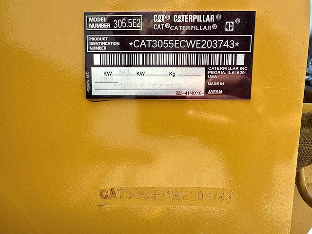 Caterpillar - 2018 - 305.5e2 - midigraafmachine - afbeelding 36 van  41