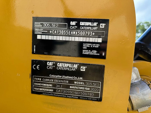 Caterpillar - 2022 - 305.5e2 - midigraafmachine - afbeelding 31 van  37