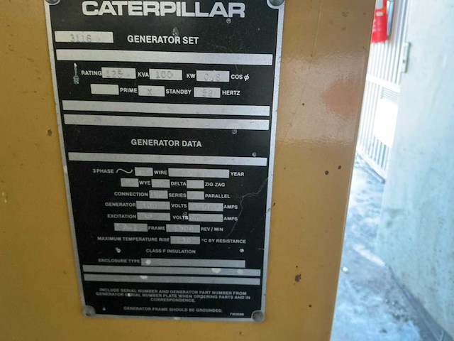 Caterpillar 3116 stroomgeneratorset - afbeelding 24 van  33