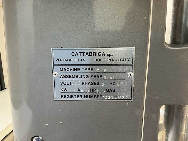 Cattabriga c6 ijsmachine - afbeelding 10 van  10