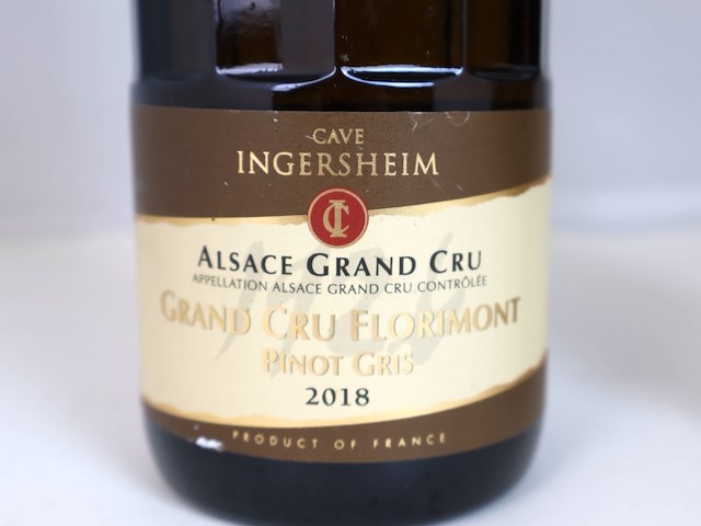 Cave d’ingersheim alsace grand cru florimont pinot gris 2018 (2x) - afbeelding 2 van  3