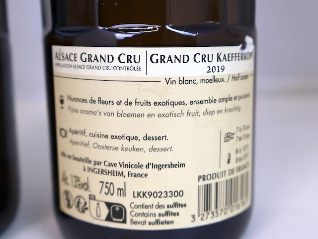 Cave d’ingersheim alsace grand cru florimont pinot gris 2018 (2x) - afbeelding 3 van  3