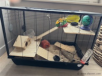 Cavia/hamsterkot met toebehoren - afbeelding 1 van  1