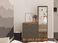 Cc6 multifunctionele kast | 100% melamine | atlantisch grenen, antraciet - afbeelding 2 van  5