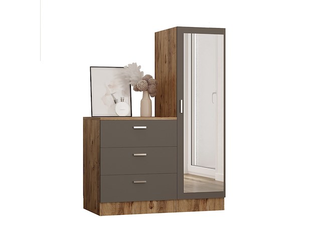 Cc6 multifunctionele kast | 100% melamine | atlantisch grenen, antraciet - afbeelding 4 van  5