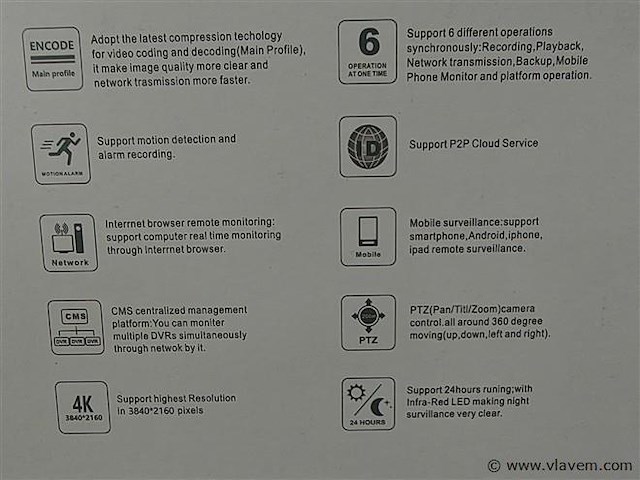 Cctv camera beveiligingset met 4 nachzichtcameras - afbeelding 4 van  4