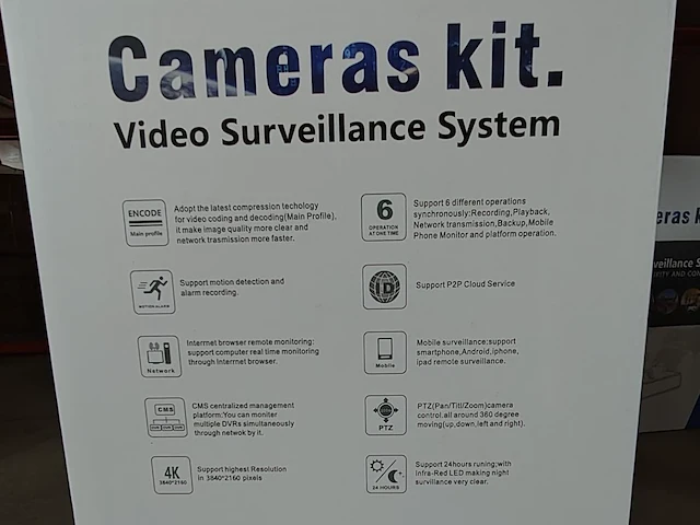 Cctv camera beveiligingset met 4 nachzichtcameras - afbeelding 3 van  4