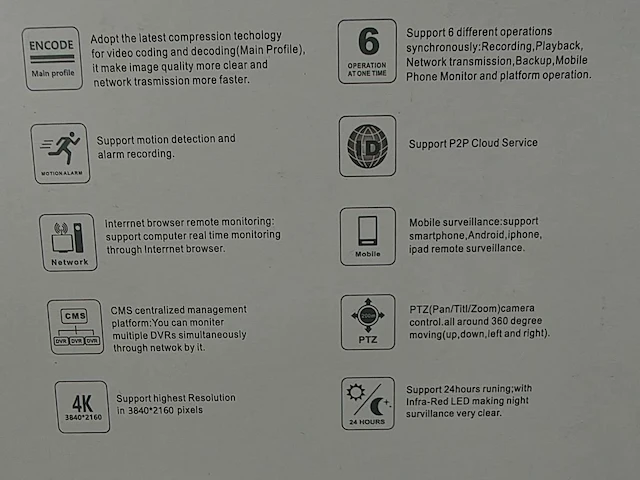 Cctv camera beveiligingset met 4 nachzichtcameras - afbeelding 4 van  4