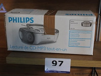 Cd-mp3 speler, philips, az1133, met radio, werking niet gekend - afbeelding 1 van  2