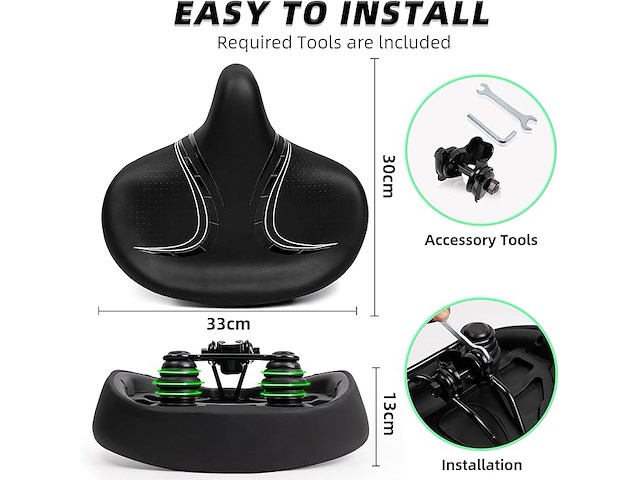 Cdywd extra large fietszadel - afbeelding 2 van  3