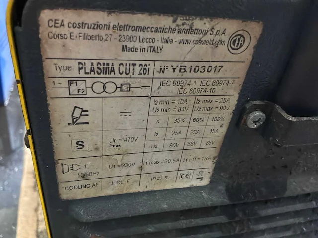 Cea plasma cut 26i plasmasnijmachine - afbeelding 5 van  7