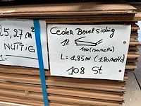 Ceder (bevel siding) gevelplanken (108x) - afbeelding 4 van  6