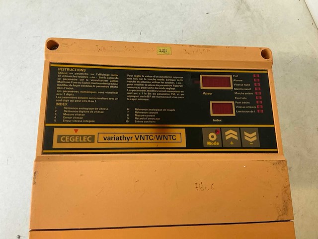 Cegelec variathyr vntc/wntc dc motorregelaar - afbeelding 5 van  7