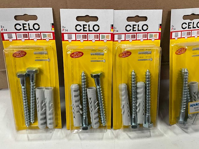 Celo f14 pluggen met houtdraadbout 2 stuks (95x) - afbeelding 2 van  5