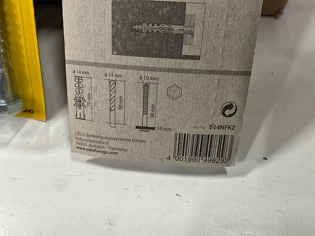 Celo f14 pluggen met houtdraadbout 2 stuks (95x) - afbeelding 4 van  5