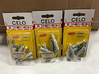 Celo f8 pluggen met schroef 5 stuks (75x) - afbeelding 2 van  5