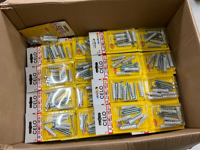 Celo f8 pluggen met schroef 5 stuks (75x) - afbeelding 3 van  5