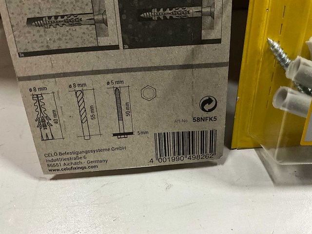 Celo f8 pluggen met schroef 5 stuks (75x) - afbeelding 5 van  5