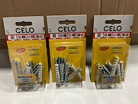 Celo f8 pluggen met schroef 5 stuks (95x) - afbeelding 2 van  5