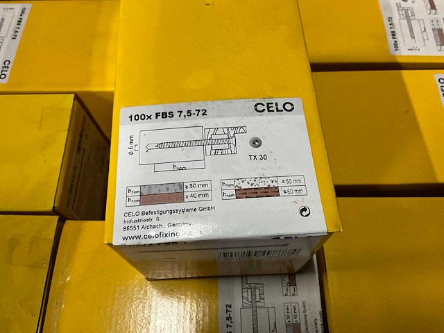 Celo fbs 7,5-72 raamschroeven 100 stuks (9x) - afbeelding 3 van  3