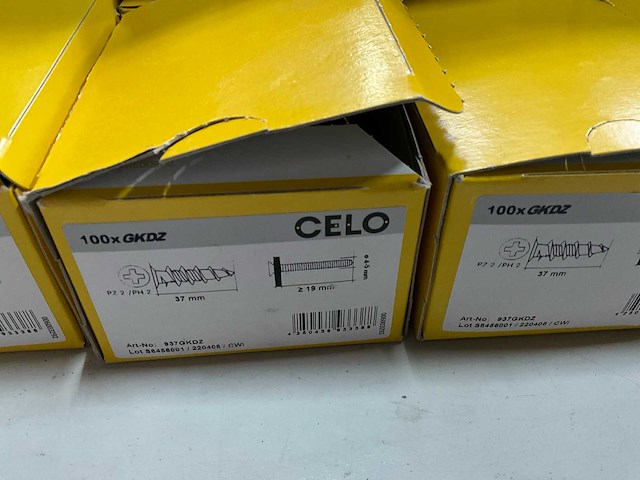 Celo gkdz gipsplaatpluggen metaal 100 stuks (15x) - afbeelding 3 van  5