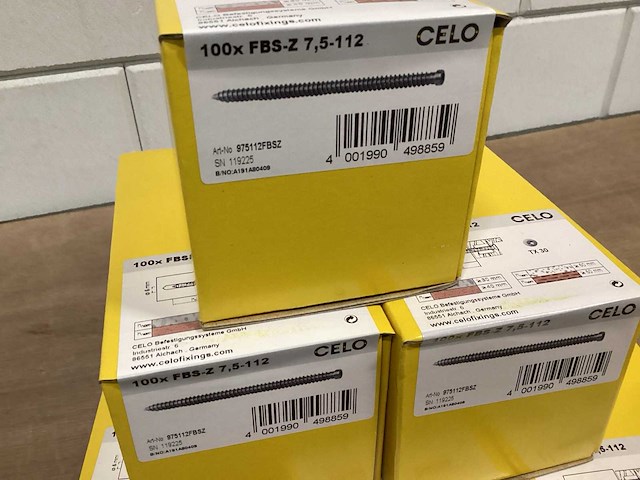 Celo kozijnschroef 75x112, doos 100 stuks (6x) - afbeelding 2 van  2