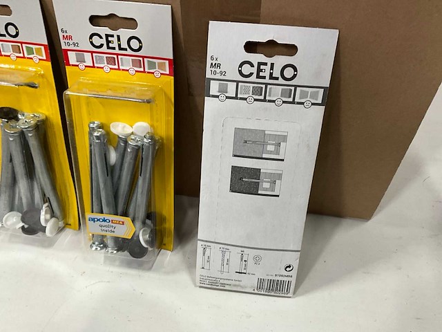 Celo mr 10-92 metaalraampluggen 10 stuks (50x) - afbeelding 3 van  5