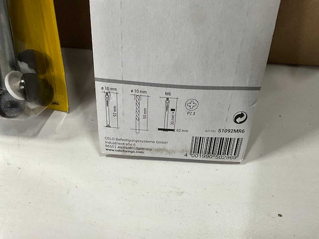 Celo mr 10-92 metaalraampluggen 10 stuks (50x) - afbeelding 4 van  5