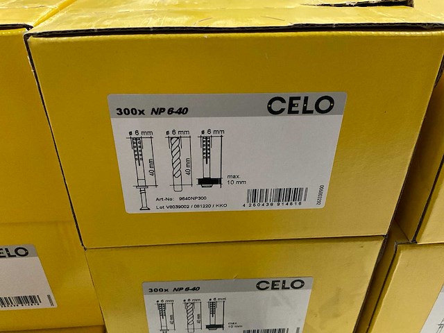 Celo np 6-40 nagelpluggen 300 stuks (13x) - afbeelding 3 van  4