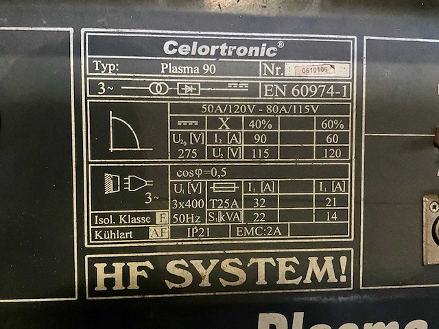 Celortronic plasma 90 plasmasnijmachine - afbeelding 6 van  6