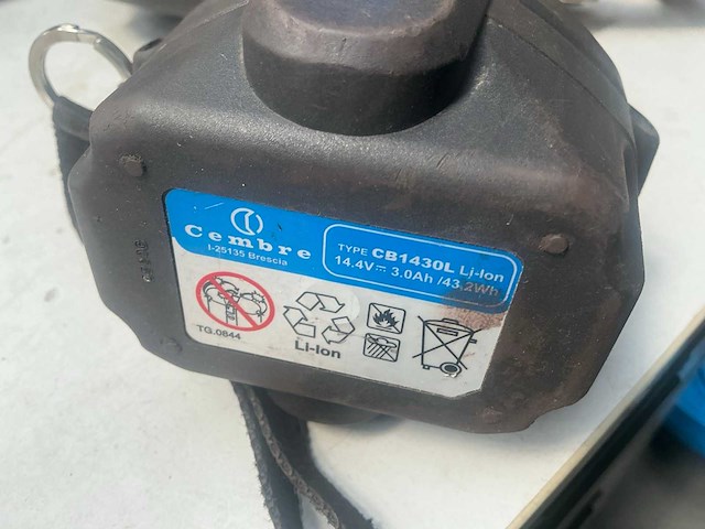Cembre b51 accu kabelschoentang - afbeelding 6 van  10