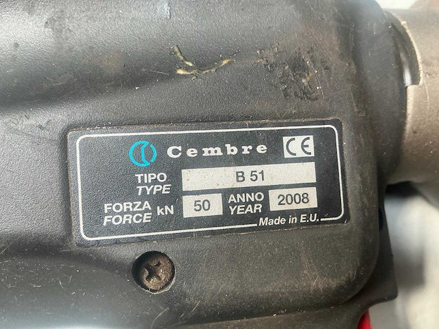 Cembre b51 accu kabelschoentang - afbeelding 2 van  2