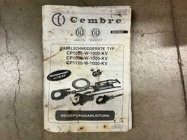 Cembre hydraulische kabelsnijtang - afbeelding 3 van  4