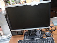 Centrale eenheid hp prodeck 400g1 mt , monitor hp la2205wg, toetsenbord en muis, flatscreen jvc lt32ha45u (4) - afbeelding 6 van  11