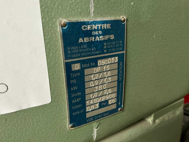 Centre des abrasifs dp15 schijfschuurmachine - afbeelding 8 van  8