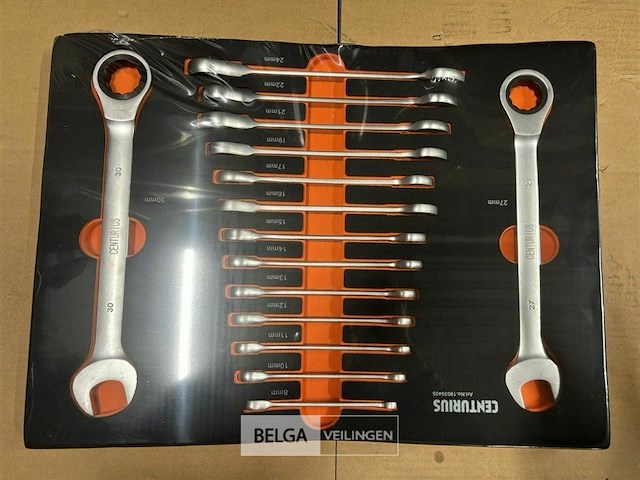 Centurius 15 pcs ratchet combination wrench tool set - afbeelding 3 van  3