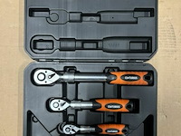 Centurius 3 pcs extension ratchet handle set - afbeelding 3 van  4