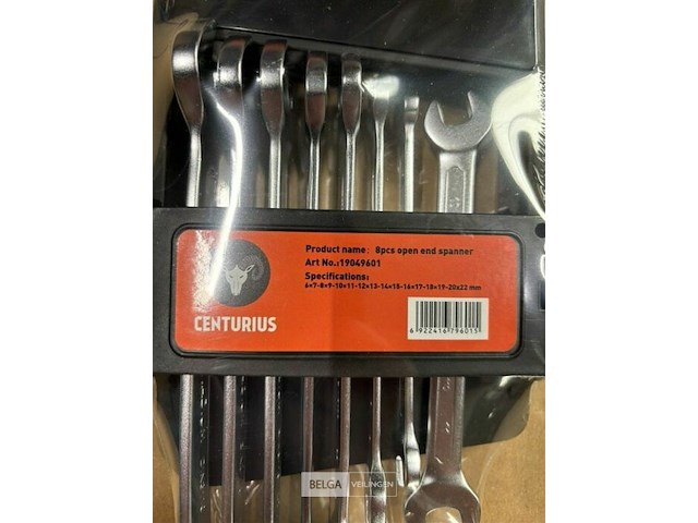 Centurius 8 pcs open end spanner 6-22mm - afbeelding 2 van  3
