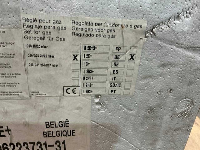 Chaffoteaux et maury nectra 2.23 cf gaswandketel - afbeelding 6 van  6