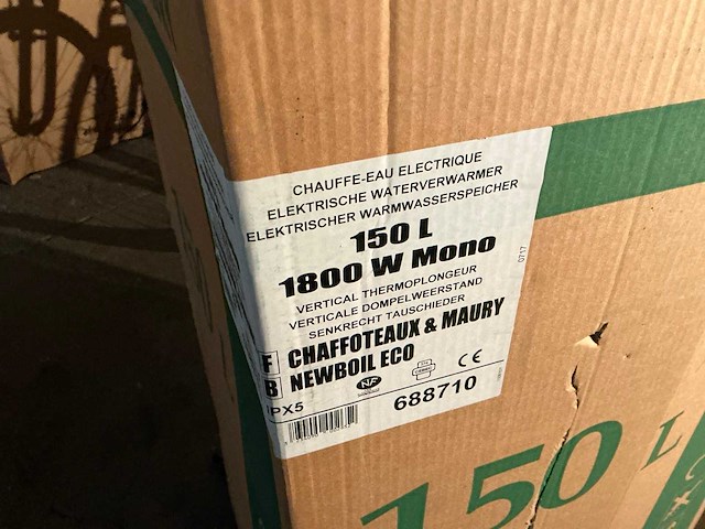 Chaffotteux & maury 1800w mono 150l elektrische boiler - afbeelding 1 van  4