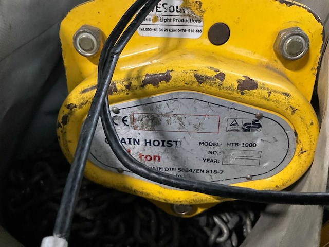 Chain hoist kettingtakel manueel (4x) - afbeelding 2 van  2
