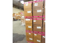 Chaise aspect velours noir / crème (x6) - afbeelding 2 van  10