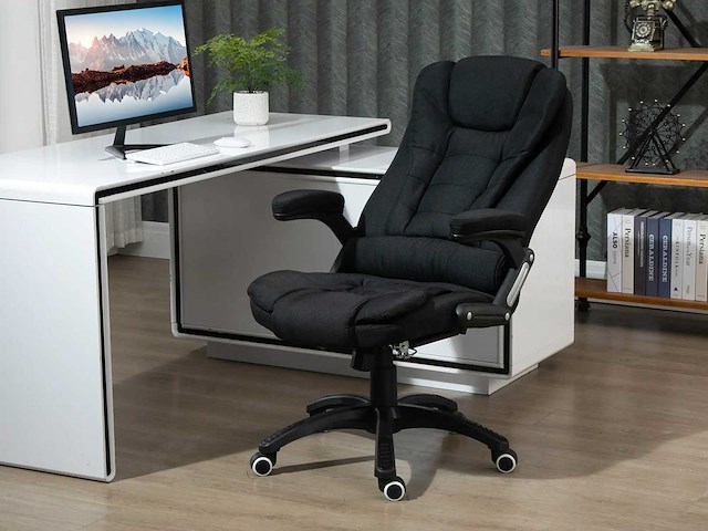 Chaise de bureau relaxant réglable en hauteur ergonomique pivotant 360° - afbeelding 1 van  8