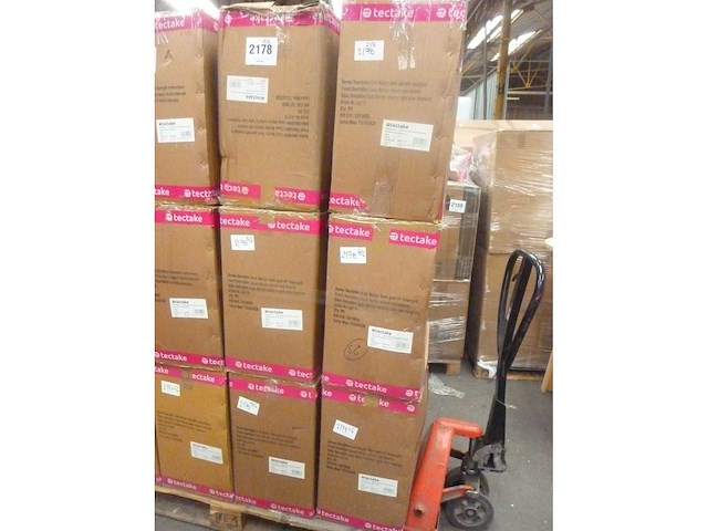 Chaise de salle à manger rembourrée - taupe et or (x6) - afbeelding 2 van  10