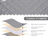 Chaiselongue bankovertrek (rechts 200cm) lichtgrijs - afbeelding 3 van  5