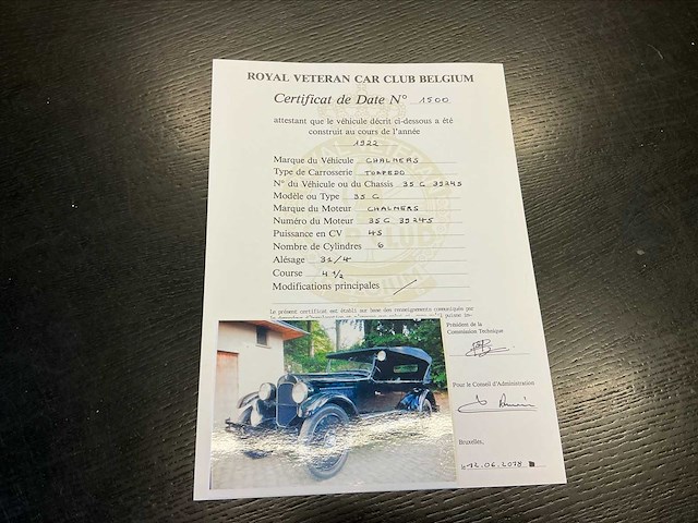 Chalmers touringcar 35 c oldtimer - afbeelding 37 van  45