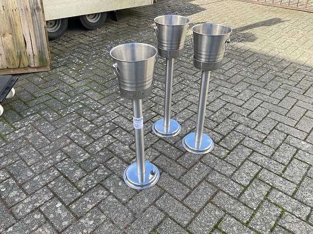 Champagne emmer met staander (3x) - afbeelding 2 van  5