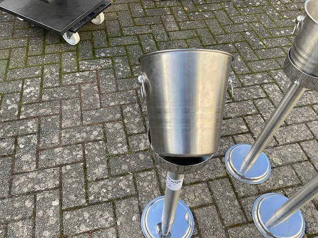 Champagne emmer met staander (3x) - afbeelding 3 van  5